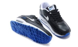 Nike Air Max 90 LTR черно-белые с синим (40-44)