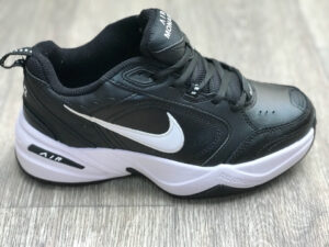 Nike Air Monarch черные с белым (40-44)